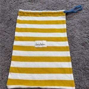 Baby Boden Mustard and White Dust Bag